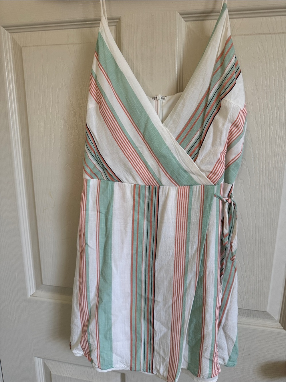 Superdown Daniela Striped Wrap Dress Size Small